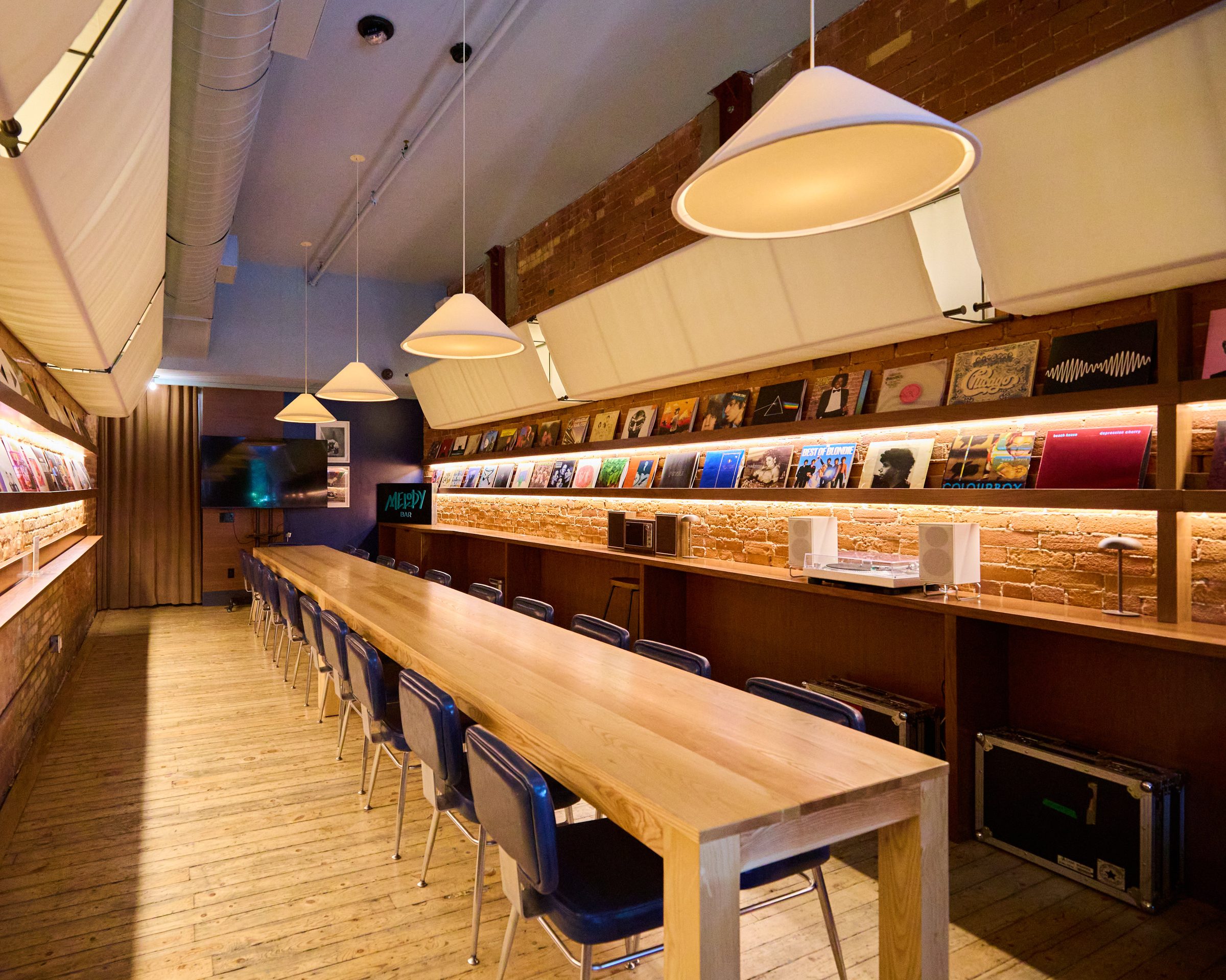 The Record Room long table at Gladstone House